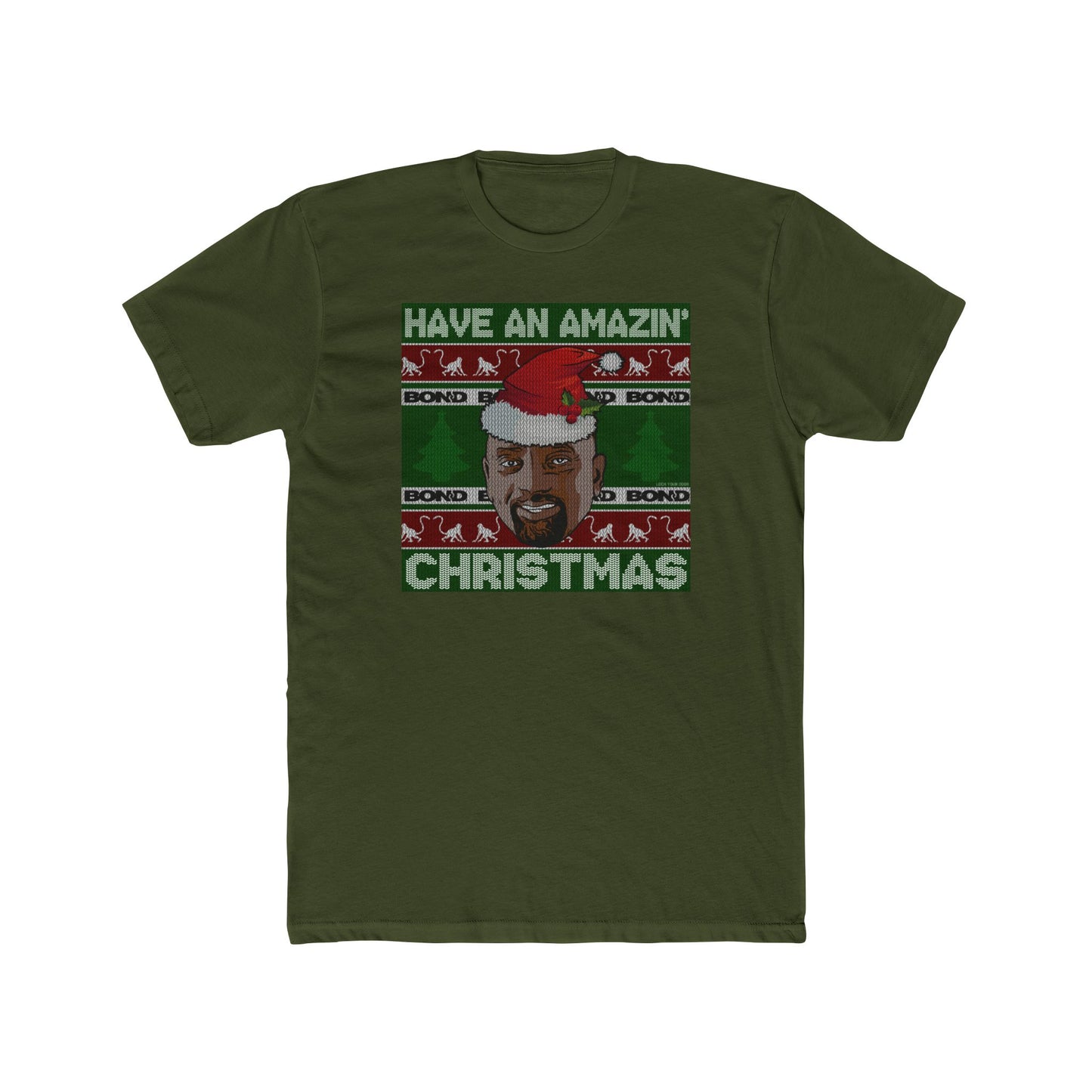 Amazin' Christmas Monkeys - Unisex Cotton Crew Tee