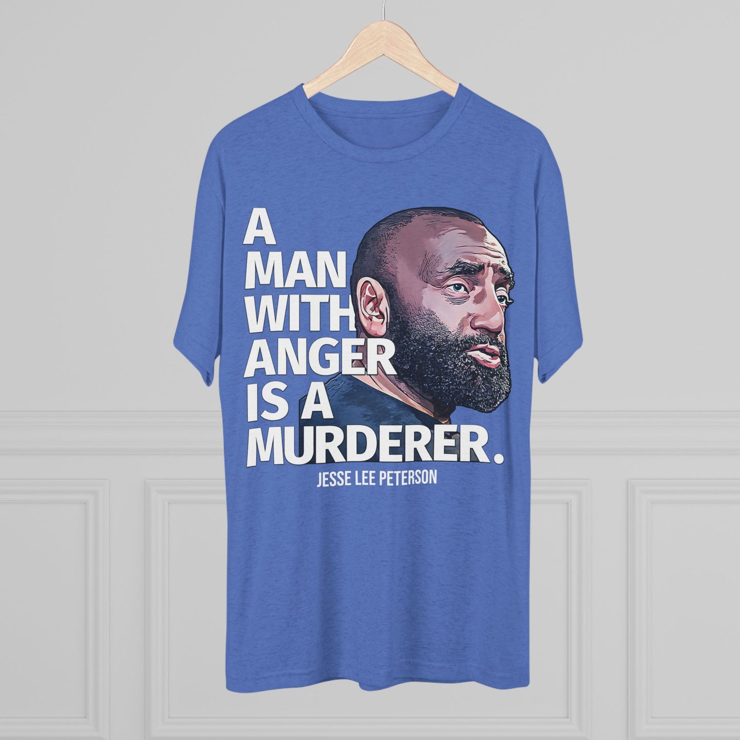 A MAN WITH ANGER | Unisex Tri-Blend Crew Tee