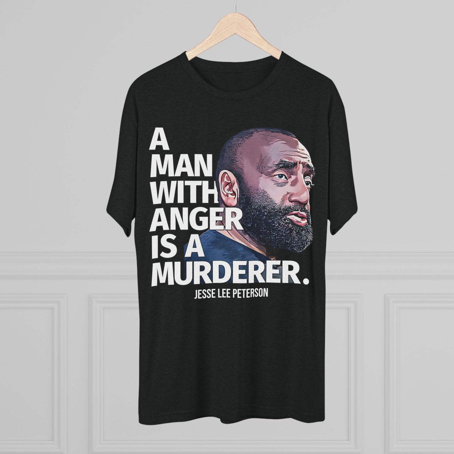 A MAN WITH ANGER | Unisex Tri-Blend Crew Tee