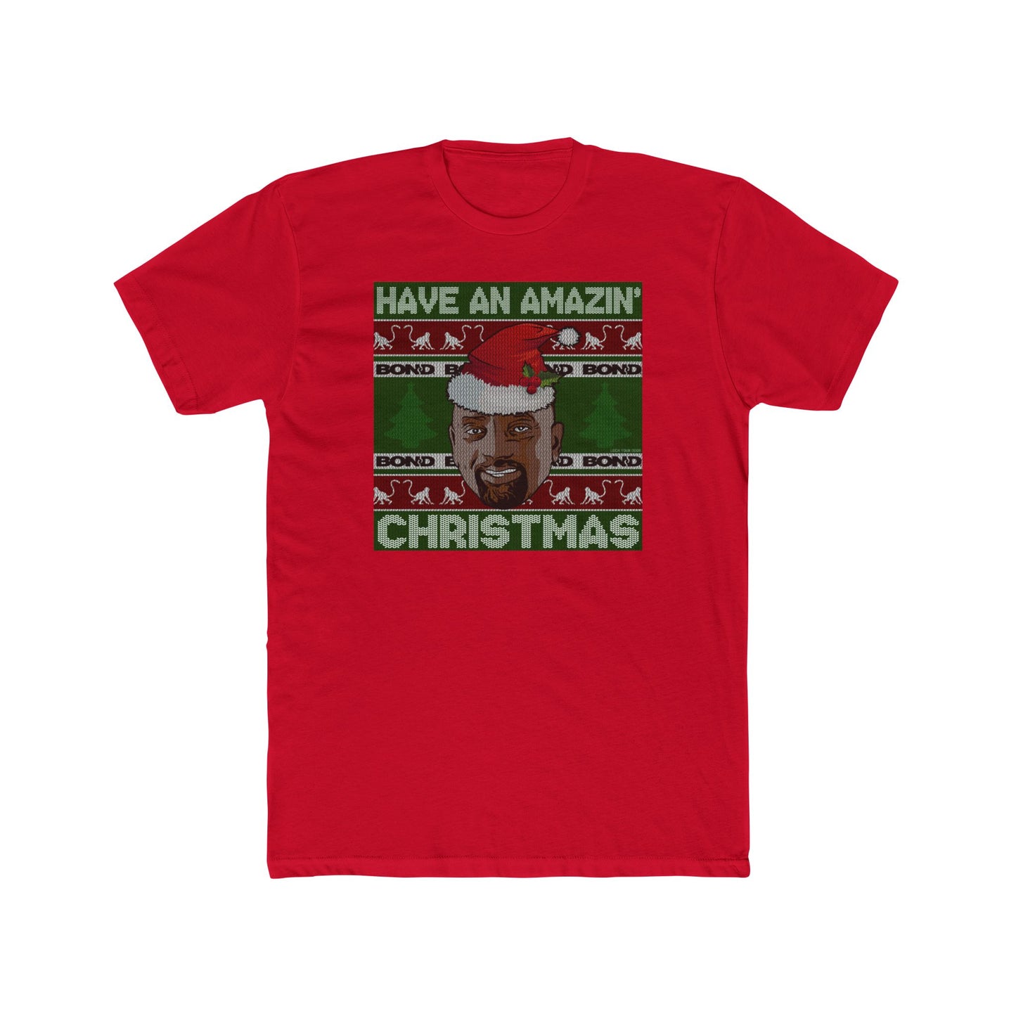 Amazin' Christmas Monkeys - Unisex Cotton Crew Tee